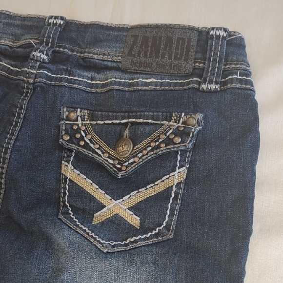 Zana Di Blue High Waist Denim Shorts Relaxed Fit - Picture 6 of 9